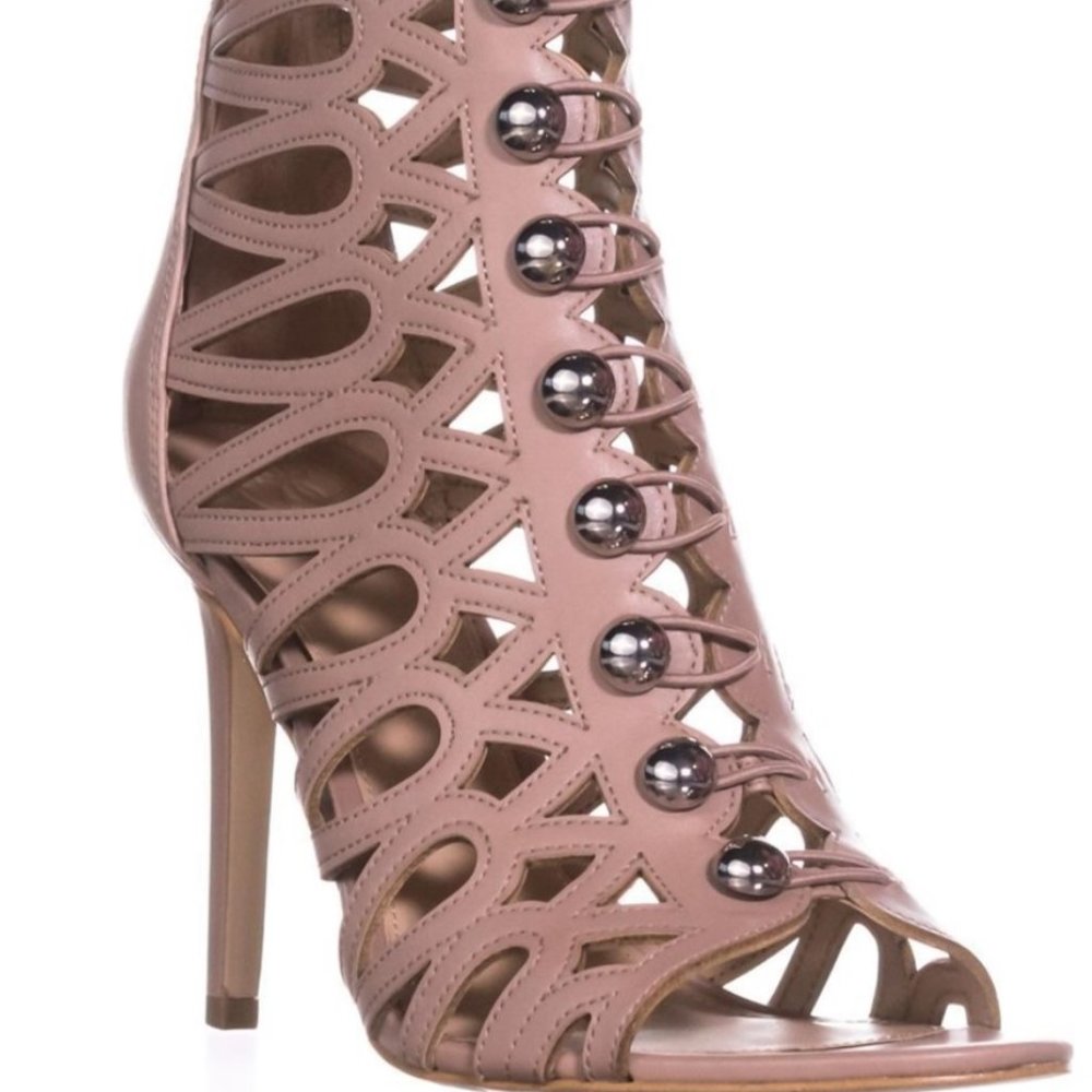 Guess Womens Perlina2 Leather Open Toe